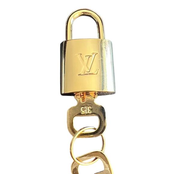 Louis Vuitton Brass Lock & Key Necklace Set #315 (LVXX025) - Picture 3 of 6